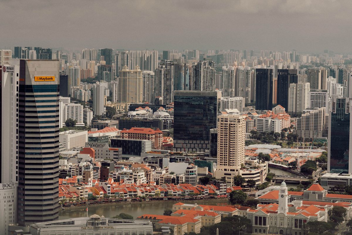 Residential HDB blocks in Singapore's west sector near Choa Chu Kang